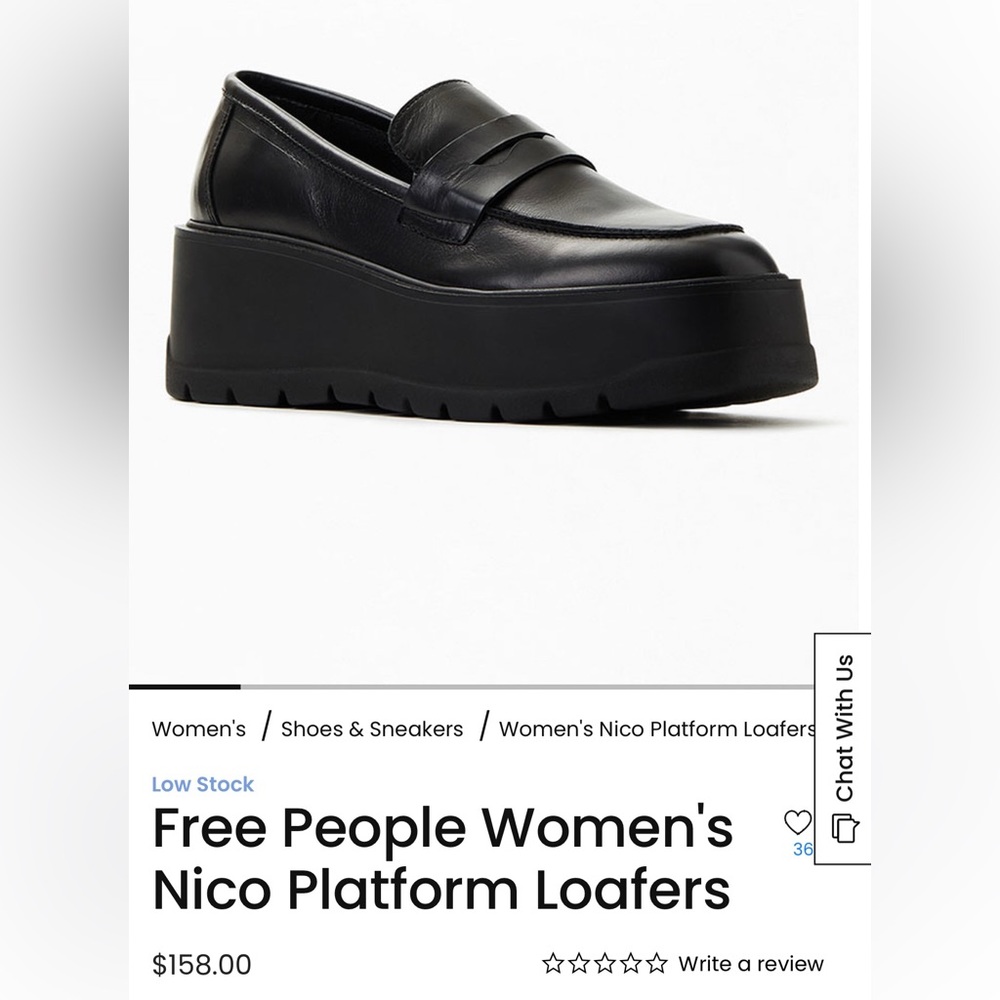 Free People Women's Nico Platform Loafers - Black